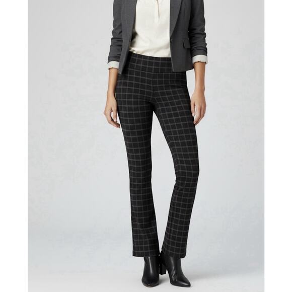 NWT APT 9 Black Windowpane Plaid Tummy Control Bootcut Dress Pants Size MT NEW - Picture 13 of 13